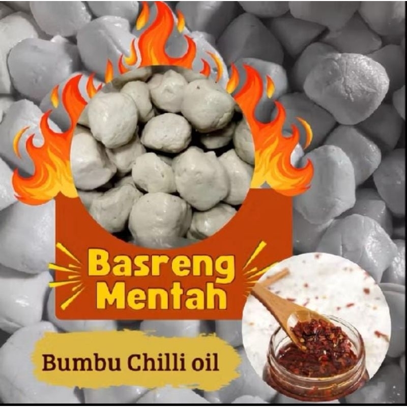 

BASRENG MENTAH BUMBU CHILI OIL ISI 6