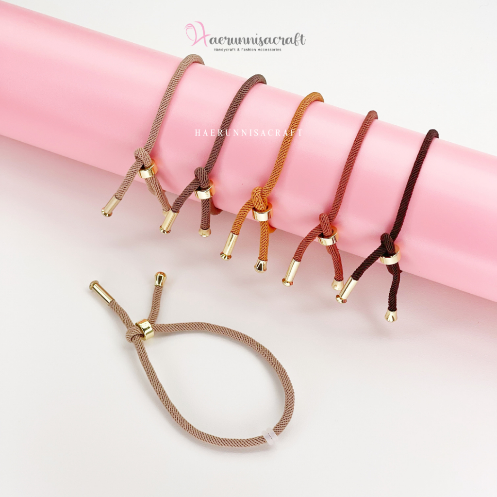 Gelang Couple Serut Pandora Tali Anak Murah Dewasa Polos Hongkong Import 3mm Free Stopper