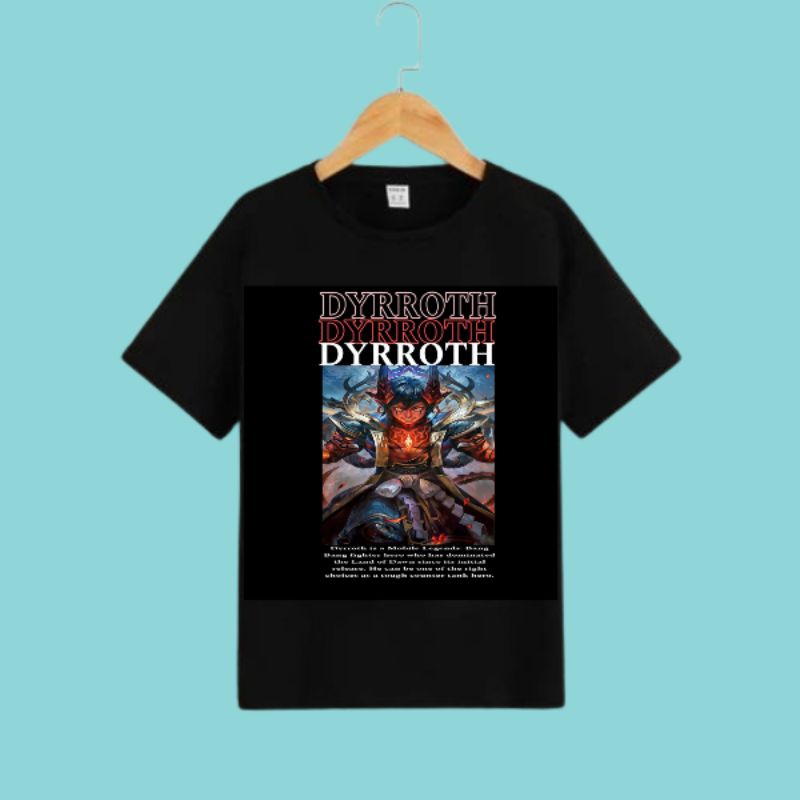 ATASAN BAJU KAOS ANAK LAKI-LAKI DYRROTH MOBILE LEGENDS