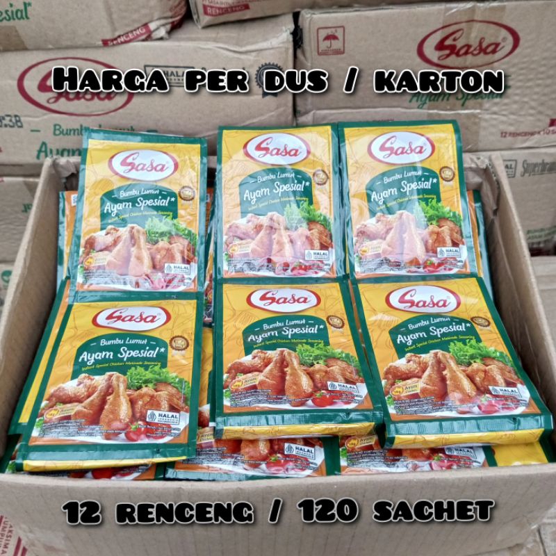

Sasa Bumbu Lumur Ayam Special 26gr x 120 pcs - per KARTON