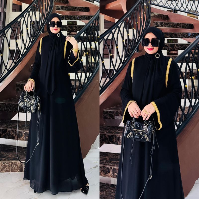 Abaya turki series set hijab