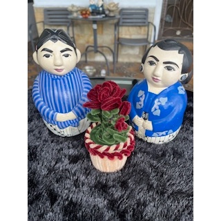 Bunga Mawar Kawat Bulu/ Bunga Pot Kawat Bulu/ Bunga Kawat Bulu/ Kado Wisuda Bunga Kawat Bulu