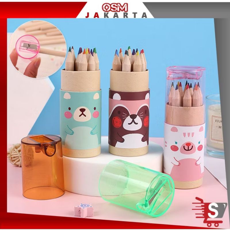 

Pensil Warna 12 in 1 Free Serutan/Pensi Color.