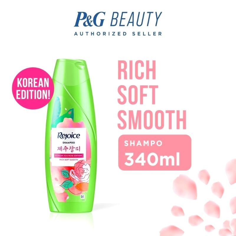 Rejoice Shampoo Korean Jeju Rose Edition 340ml