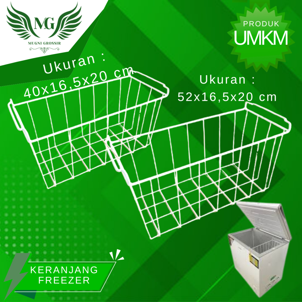 keranjang freezer ukuran 40 dan 52 / keranjang freezer box sanken Mugni Grossir