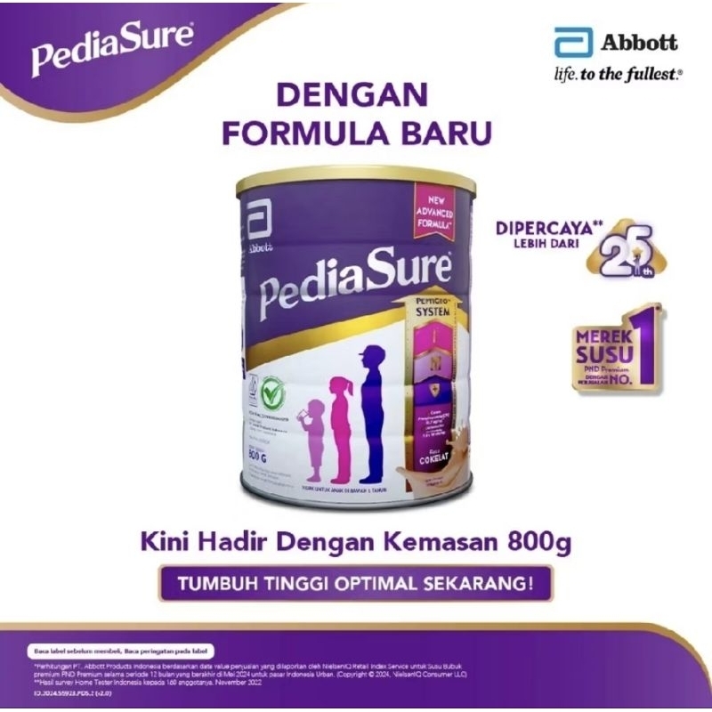 PEDIASURE COKLAT 800 GR