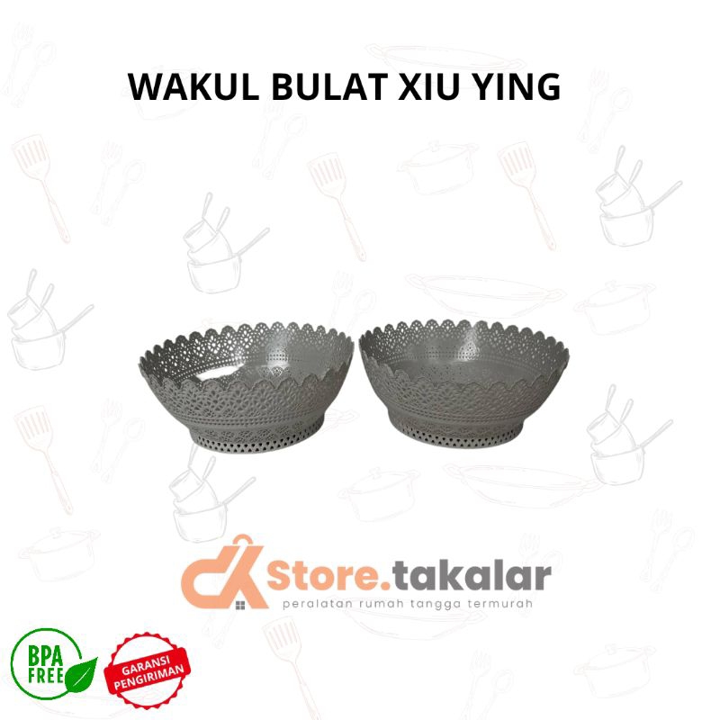 Wakul Bulat Xiu Ying Plastik Serbaguna / Wakul Bulat Estetick / Wakul Bulat Tebal / Wakul Bulat Mini