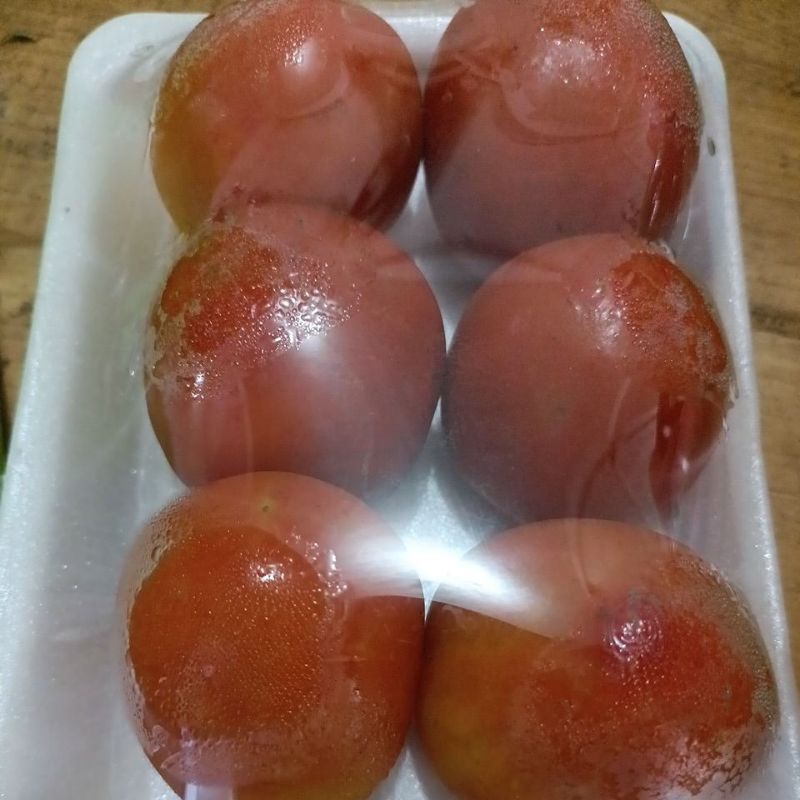 

tomat buah fresh kemasan pack isi 6 biji
