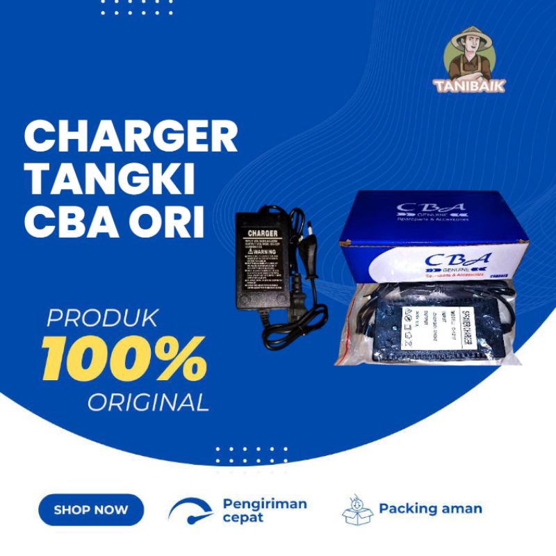 Charger Aki CBA original Tangki pompa elektrik 12V Cas electric battery sprayer 12Volt