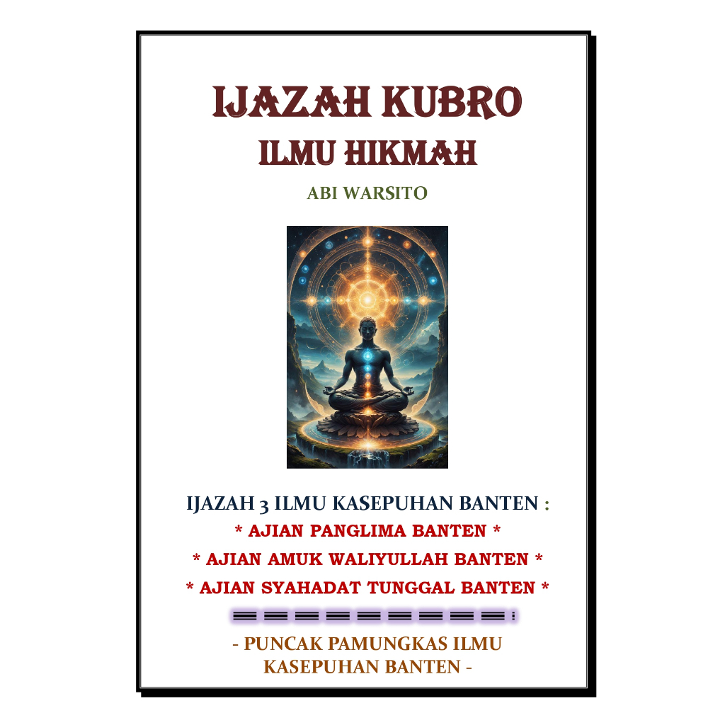 BUKU 3 AJIAN  RATU BANTEN KASEPUHAN BANTEN