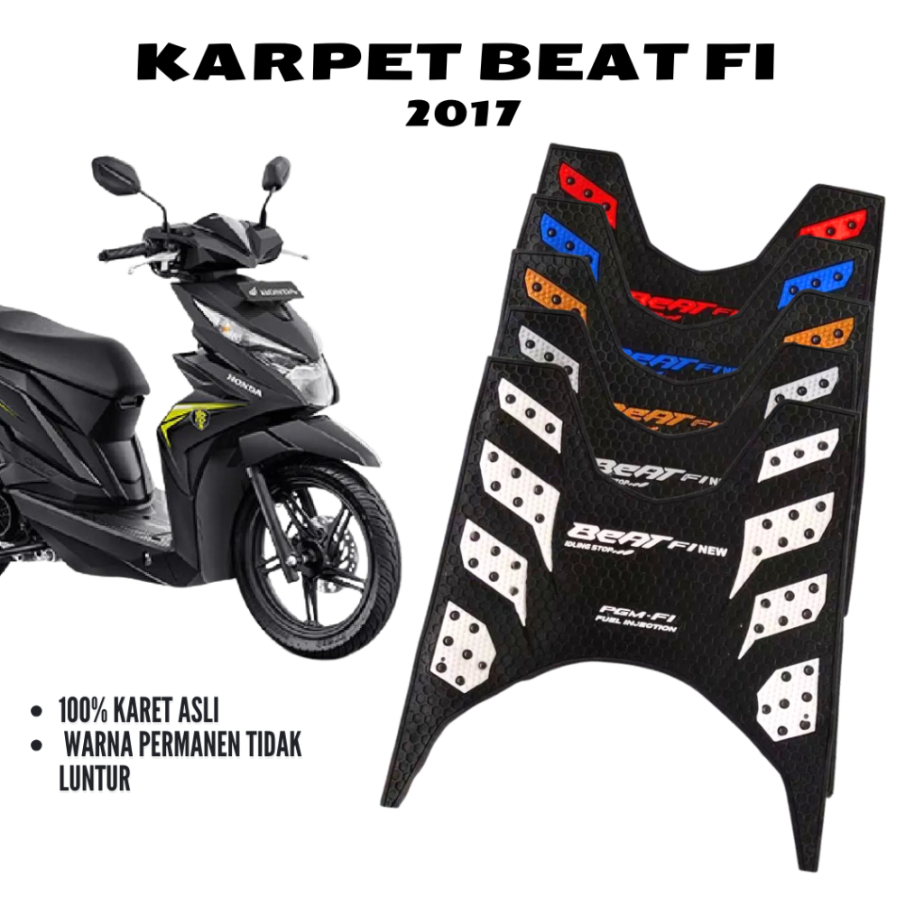 karpet motor beat 2017 / pijakan kaki motor honda BEAT 2017