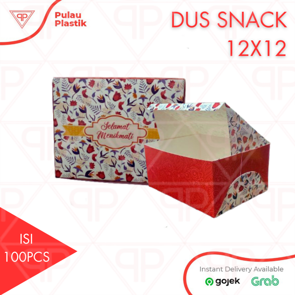 

Dus Snack Motif Ukuran 12 x 12 / Box Snack Printing / Isi 100