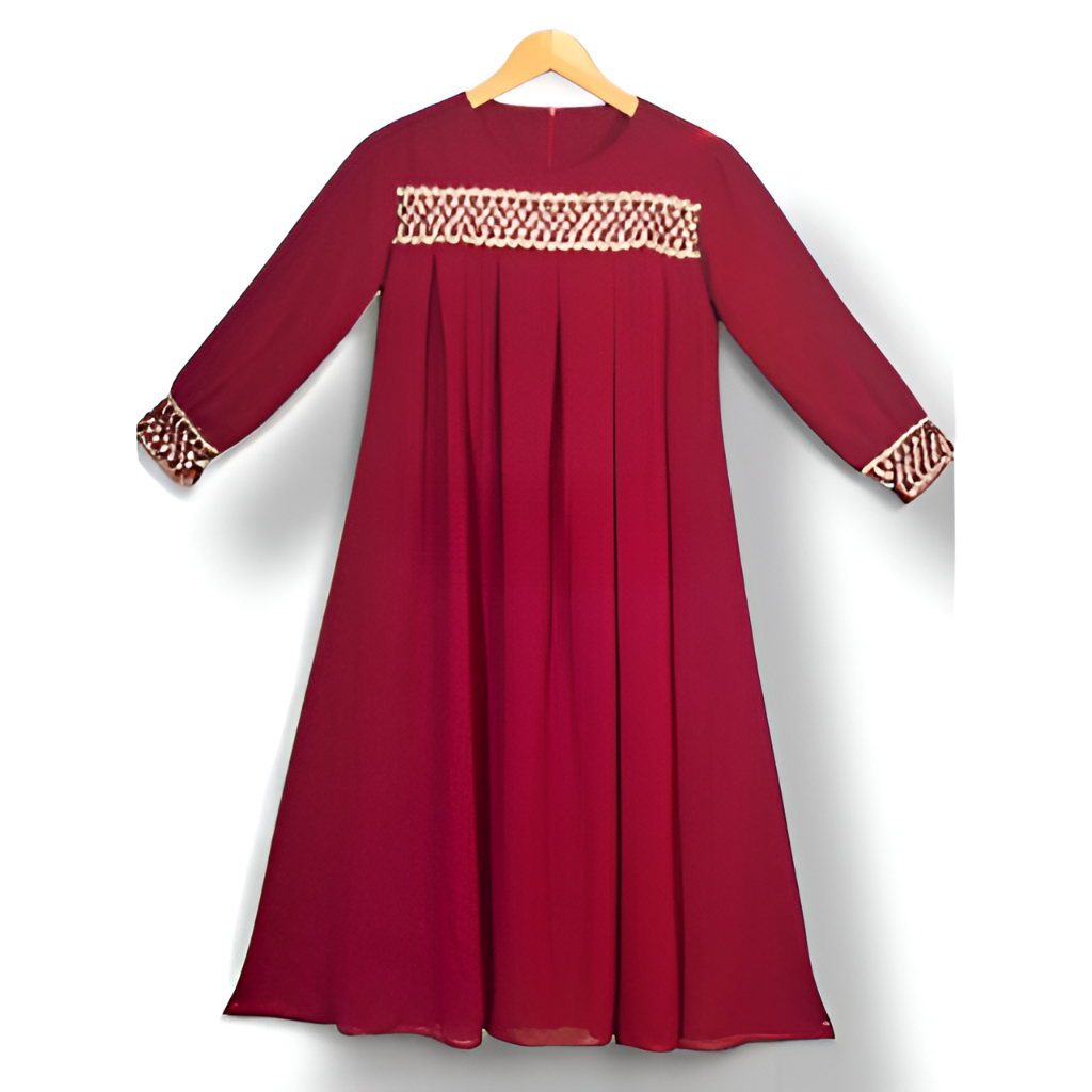 H02 ANANTASYA BAJU GAMIS ANAK BAHAN CERUTI BABYDOLL/BAJU GAMIS ANAK MODEL TERBARU