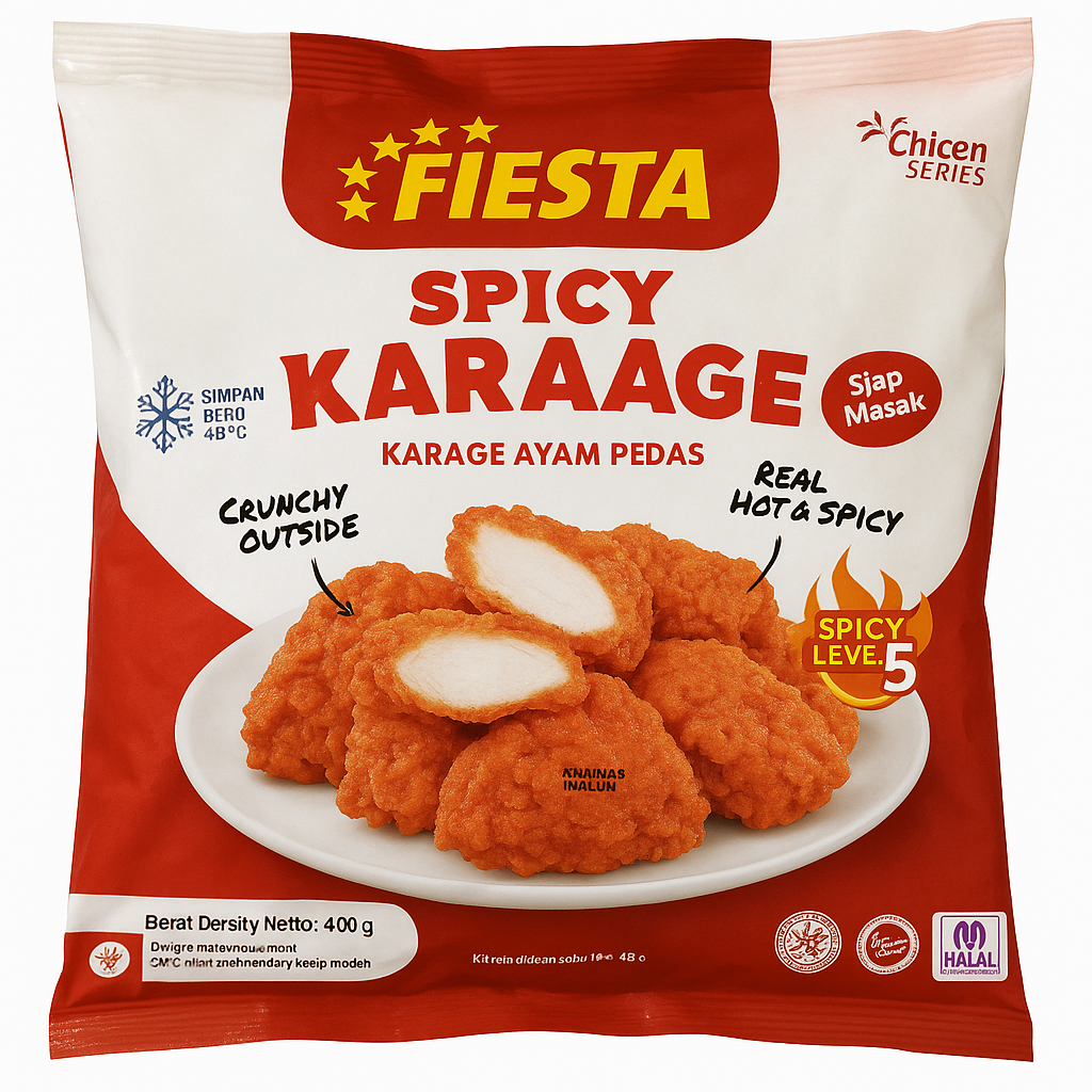 

Fiesta Spicy Karage | Karage Ayam Bumbu Pedas - 400gr