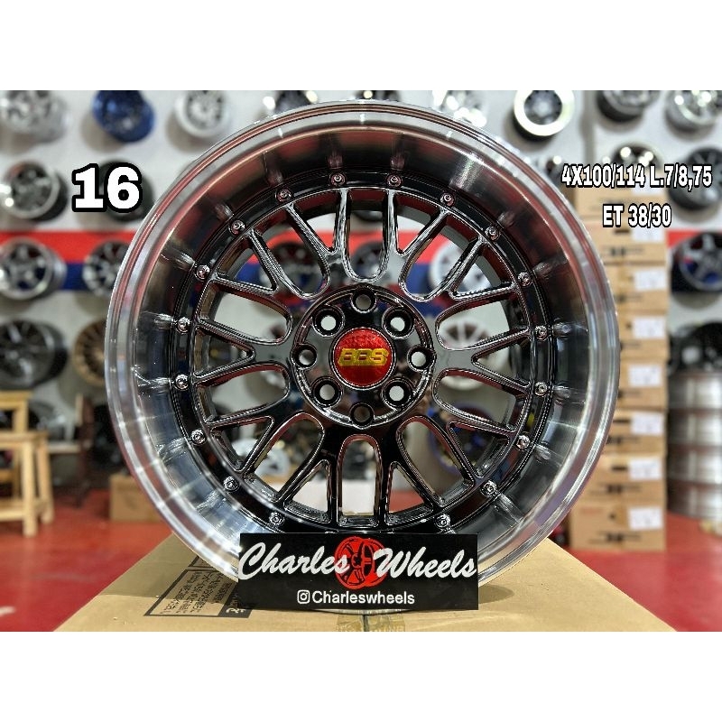 VELG BEBS RING 16 BLACKCROME RIVET POLISH