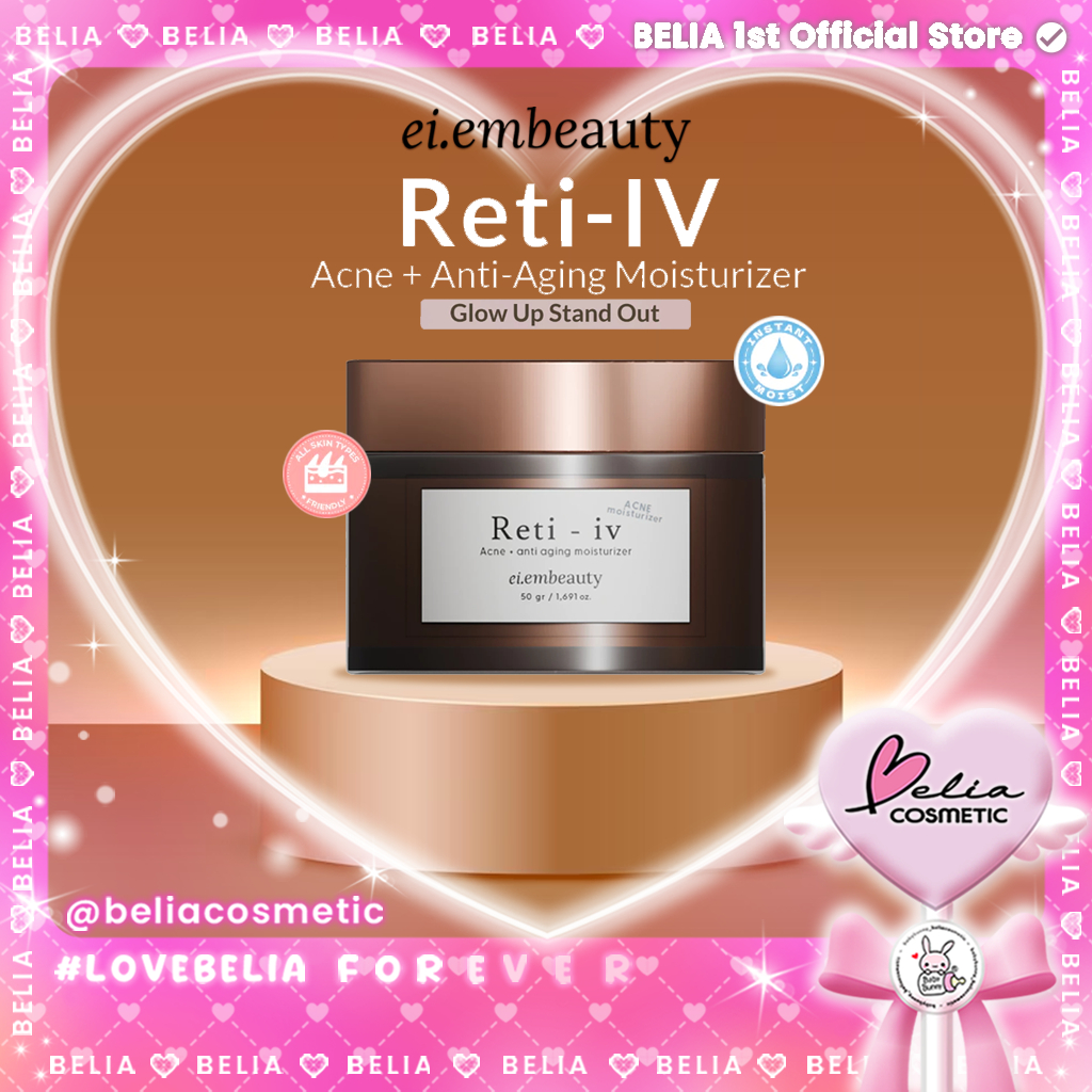 ❤ BELIA ❤ EIEM BEAUTY RETI-IV Retinol Moisturizer 50gram | For All Skin Types Acne-prone skin