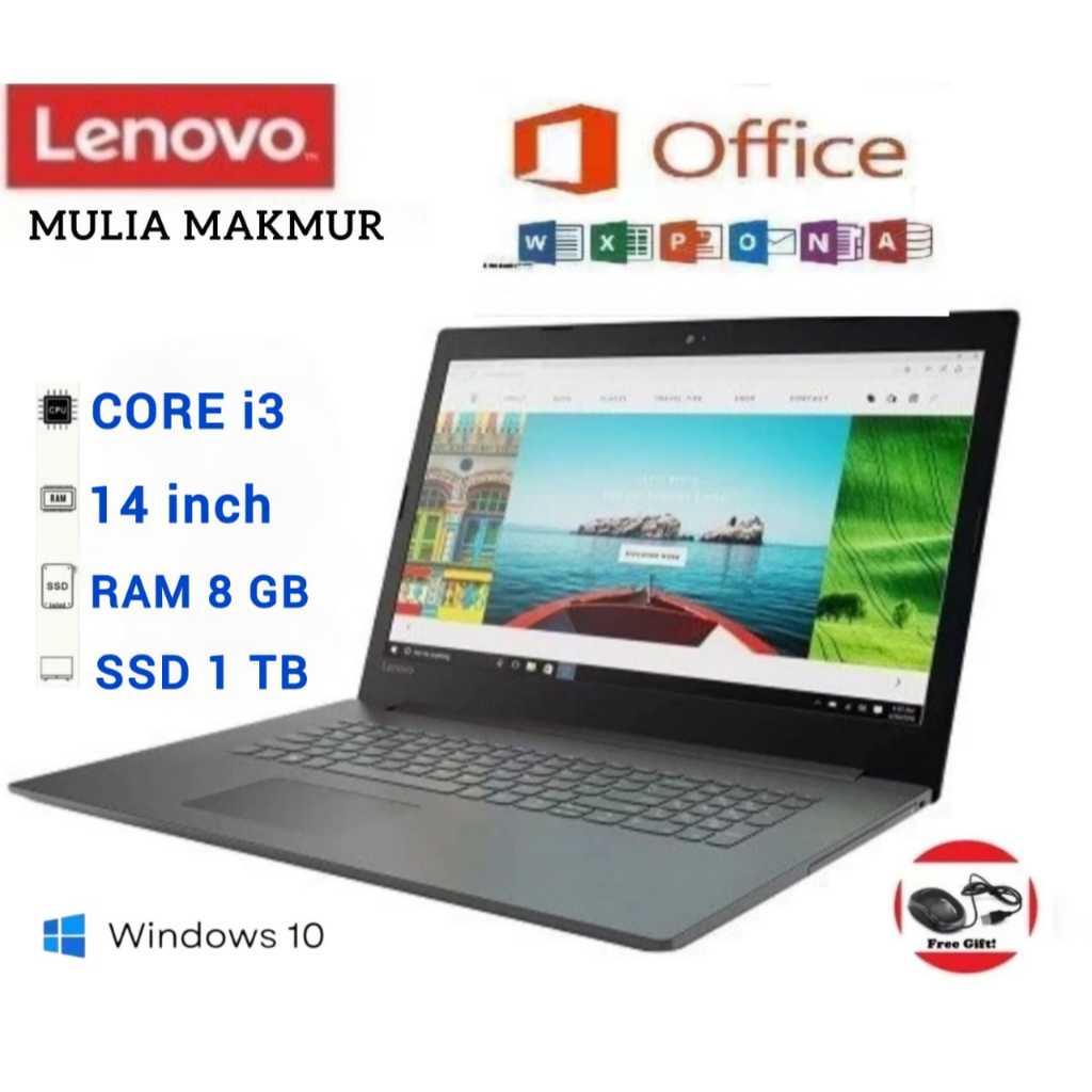 PROMO..Laptop LENOVO Ideapad RAM 8Gb/SSD 1Tb FREE MOUSE