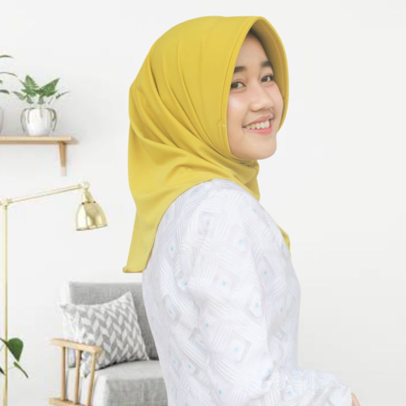 RB Hijab Sport Volly/Gym/Senam/Basket Polos BAHAN JERSEY Kerudung Olahraga