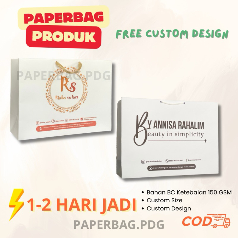 

Paperbag Produk Custom | Bahan BC 150 GSM Paperbag Custom Free Design | Toko Kemasan | Kemasan Tas Produk| Paperbag UMKM | Paperbag Brand | Kemasan Brand | Tas Kado | Tas Kemasan | Paperbag Brandid | Toko Kado | Paperbag Sumbar | Paperbag Usaha