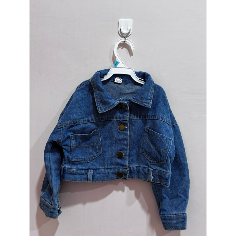preloved jaket jeans crop anak perempuan
