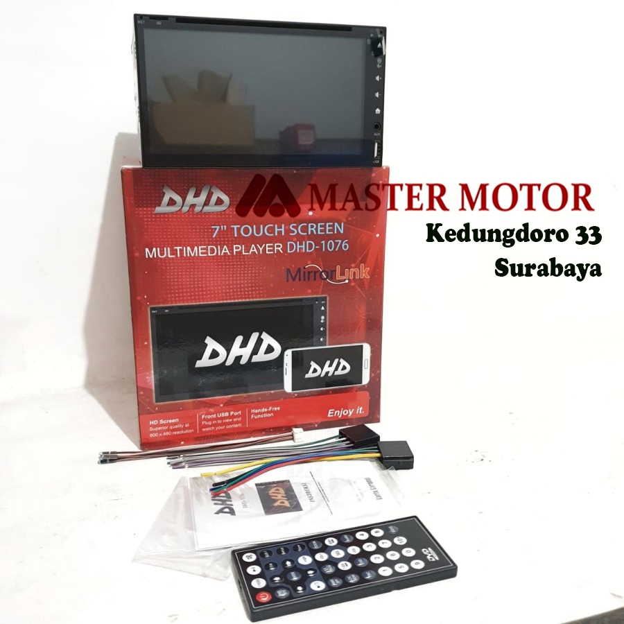 Doubledin DHD 1076 7inch Autolink DVD MP4 Radio USB TV SD - Headunit Audio Mobil 2din