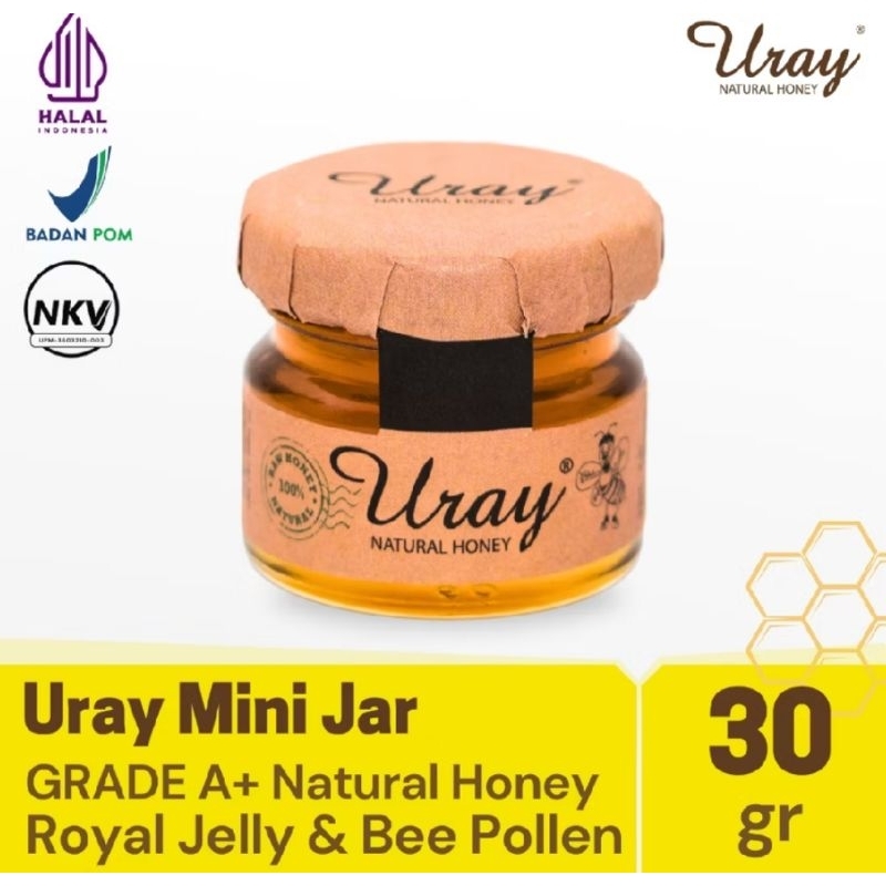 

MADU URAY MINI PACK JAR- Madu hutan Alami@30gr /jar