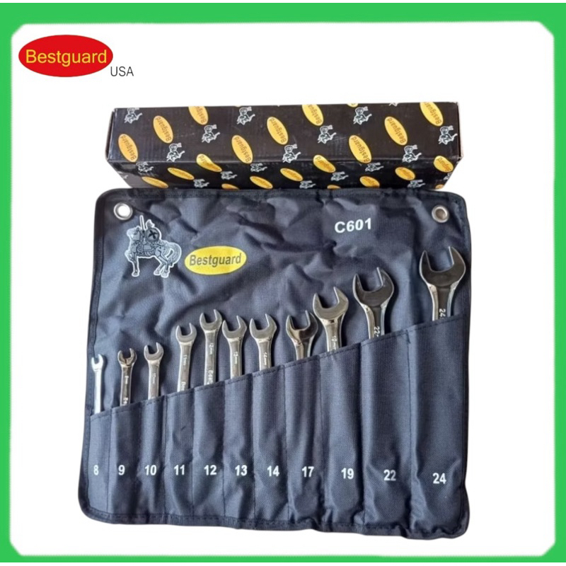 BESTGUARD KUNCI RING PAS SET 11PCS 8 - 24MM PREMIUM KUNCI RING PAS