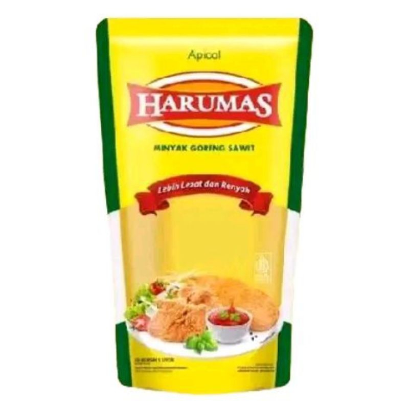 

Minyak Goreng Harumas 1L refill- Minyak Zaitun Botol - Kelapa, Oil