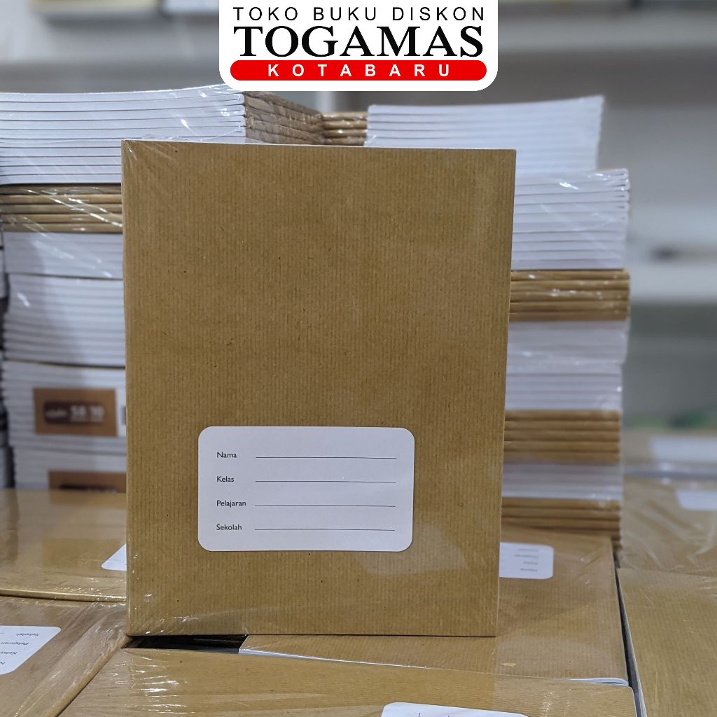 

BUKU TULIS ESTUDEE KWARTO UKURAN A5 58 LEMBAR SAMPUL COKLAT ISI 10 BUKU