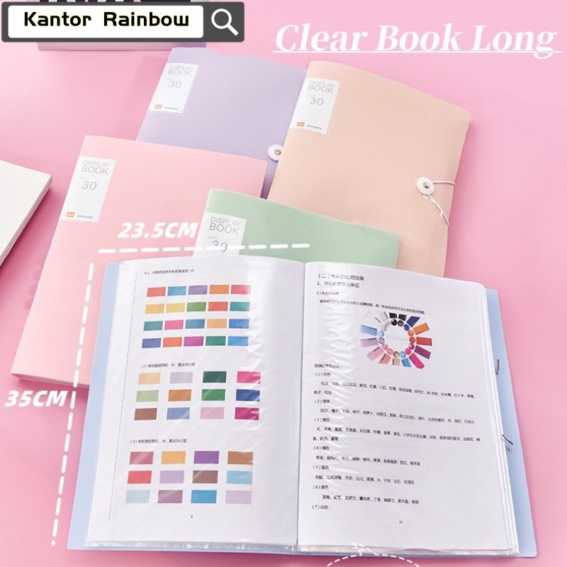 

【Folder A4 Premium】Map Arsip Transparan Kapasitas Besar 30 Lembar - Warna Morandi Elegan | Multi Layer Organizer Dokumen