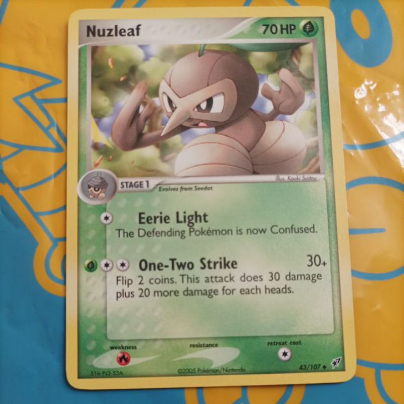 POKEMON NUZLEAF DEOXYS UNCOMMON NON FOIL SINGLE
