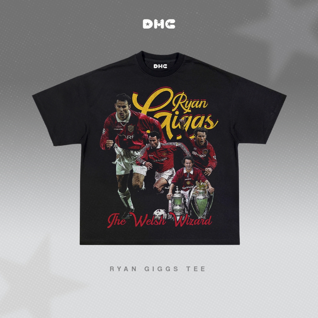 DMC Ryan Giggs Classic Manchester United Soccer Oversized T-Shirt