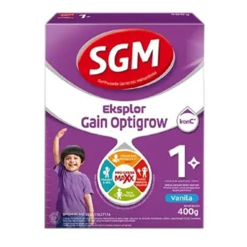 

SGM Eksplor Gain Optigrow Susu Formula Anak 1 Tahun ke Atas (800 Gram)