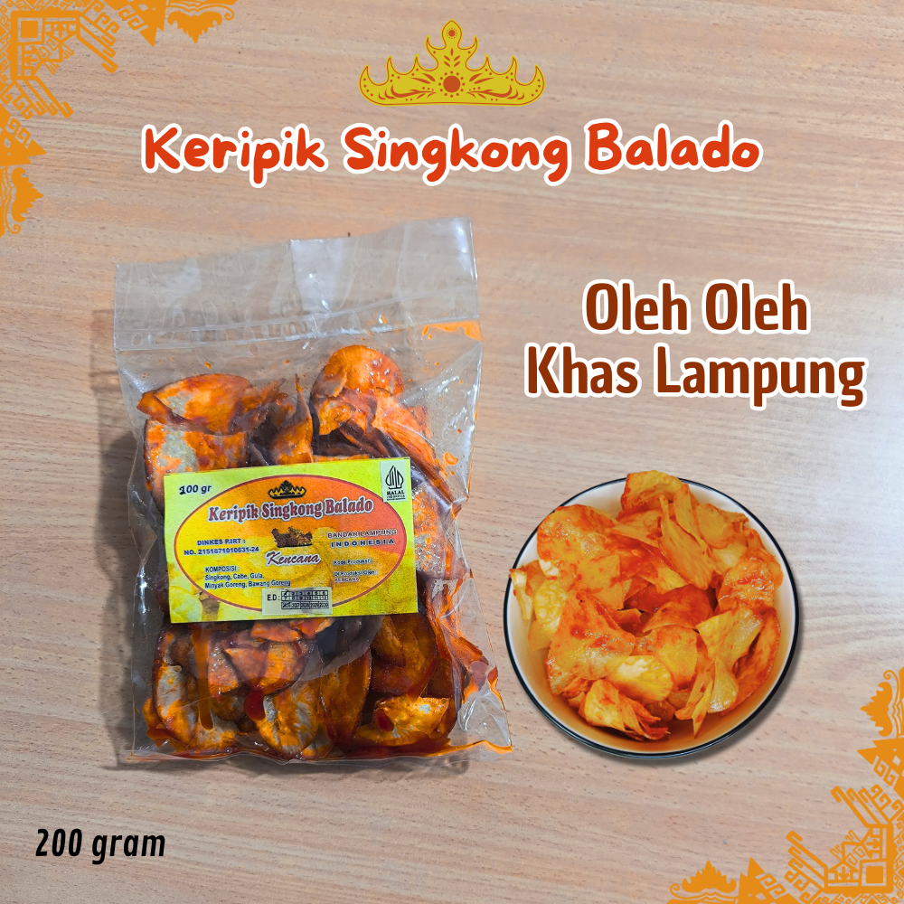 

Keripik Singkong Balado | Oleh Oleh khas Lampung | Keripik Singkong Pedas