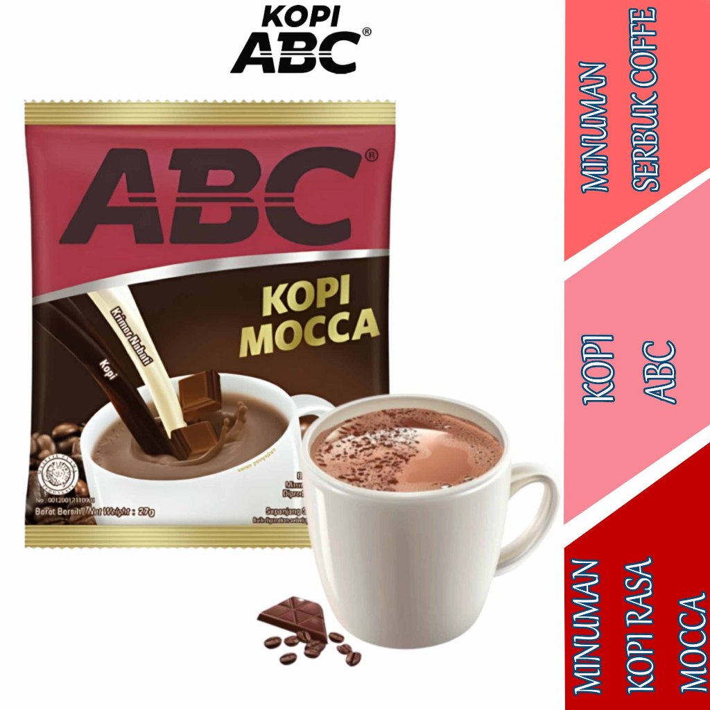 

Minuman Kopi Rasa Mocca - Kopi Abc - Minuman Serbuk Coffee - 10x27gr