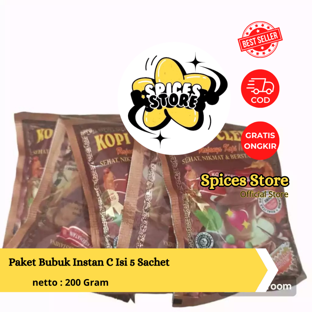 

Paket Murah Bubuk Instan C Isi 5 Sachet - Kopi Nikmat Murah Original - Spices Store