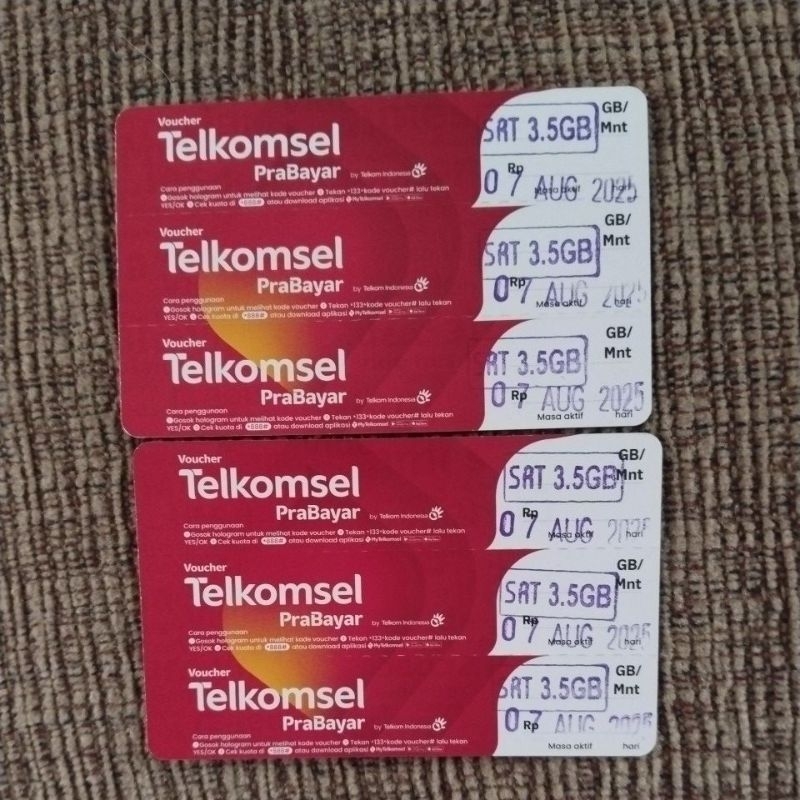 voucher Telkomsel 3,5gb 7hari