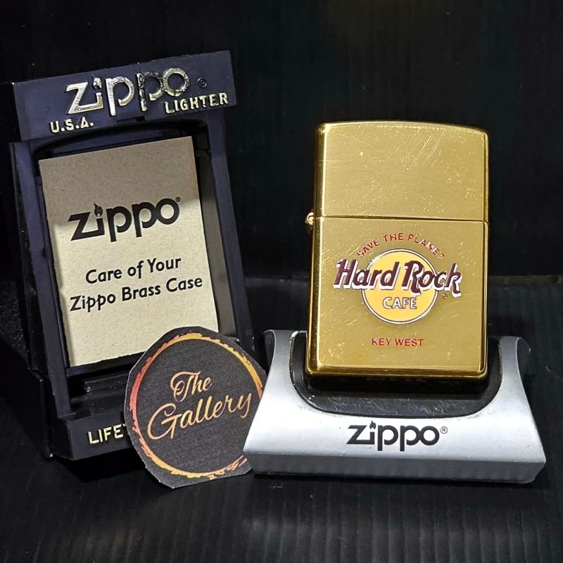 ⭐️⭐️⭐️⭐️⭐️ ORIGINAL ZIPPO OFFICIAL HARD ROCK CAFE KEY WEST TAHUN 1998 / XIV VERY RARE