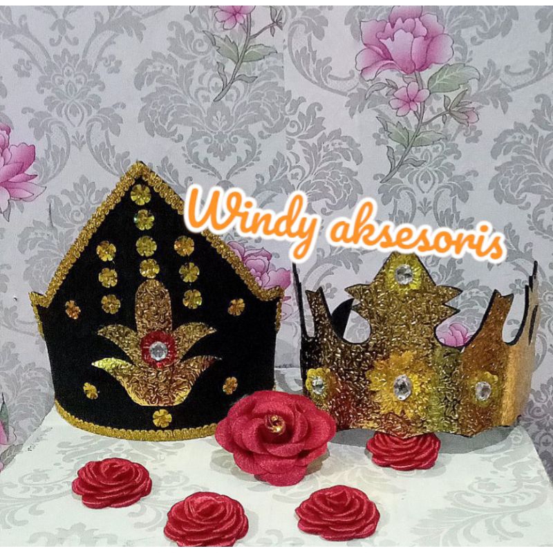 mahkota adat gorontalo/mahkota tari/mahkota karnafal/aksesoris adat gorontalo