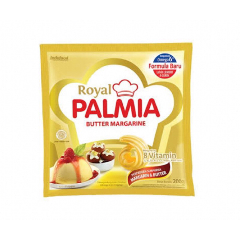 

royal palmia butter margarine sachet 200 gr