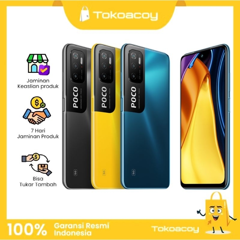 Xiaomi Poco M3 Pro 5G 6/128GB Garansi Resmi Fullset