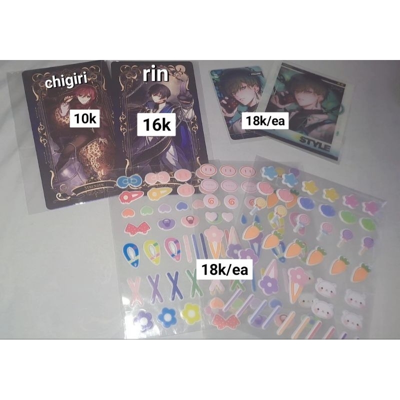 [READ DESC] Fanmerch Bluelock + Sticker doll/fuwa
