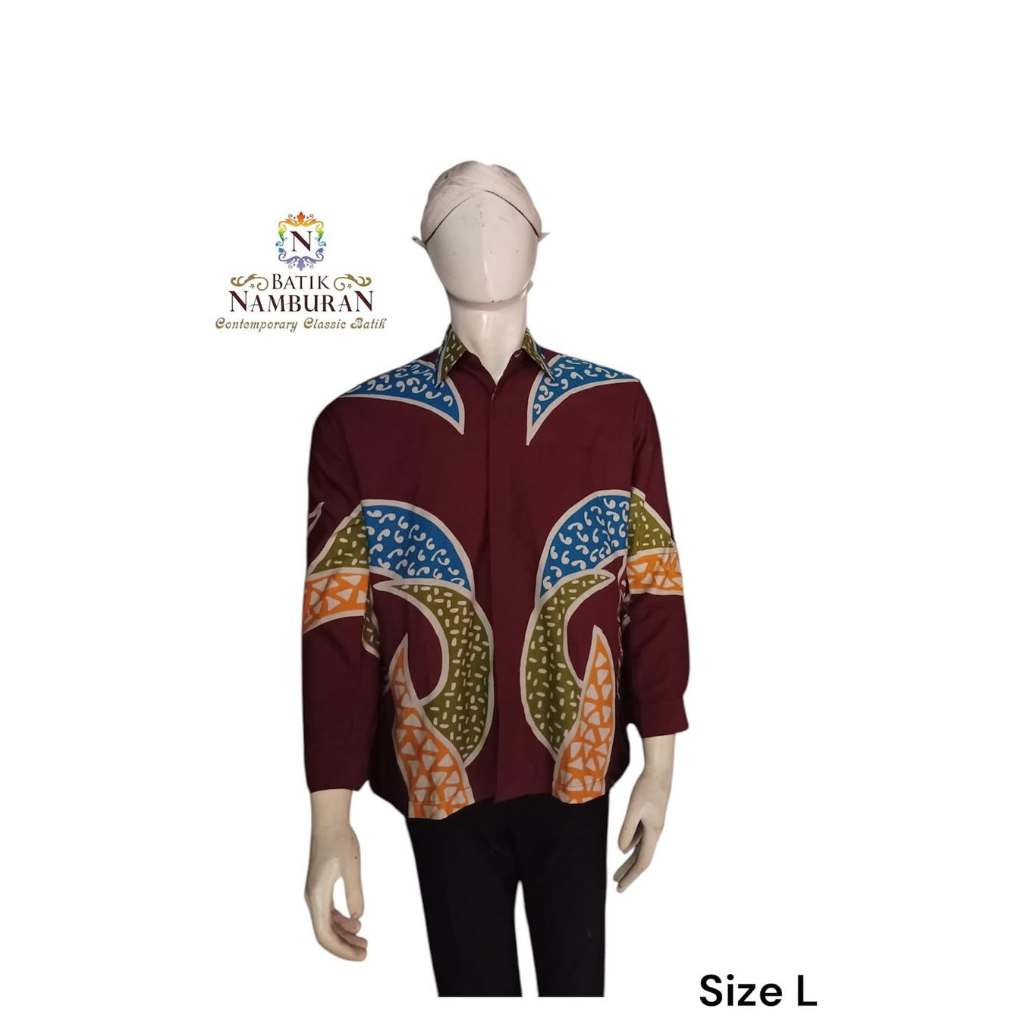 Batik Namburan_Kemeja/Hem Batik Tulis Pria Asli Jogja