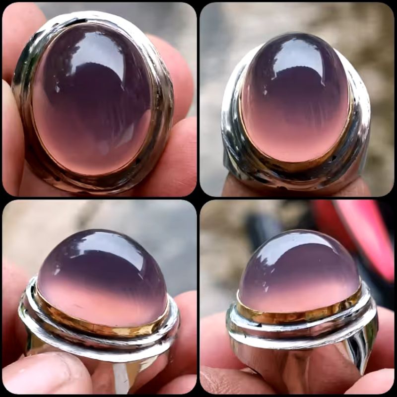 Natural Purple Chalcedony Top Luster From Obi Island - market Name Bacan Obi Kelo Ungu Nggiwang  - N