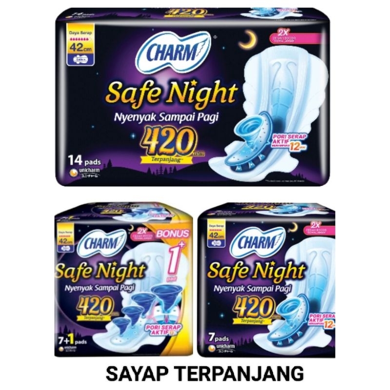 Zainosikon (Gather 42Cm) Charm Safe Night Terpanjang 42Cm