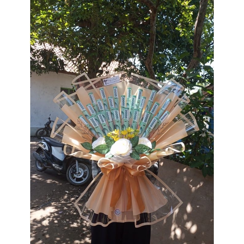 buket uang model kelinting/buket uang/buket bunga/buketwisuda /buket coklat/buket snack