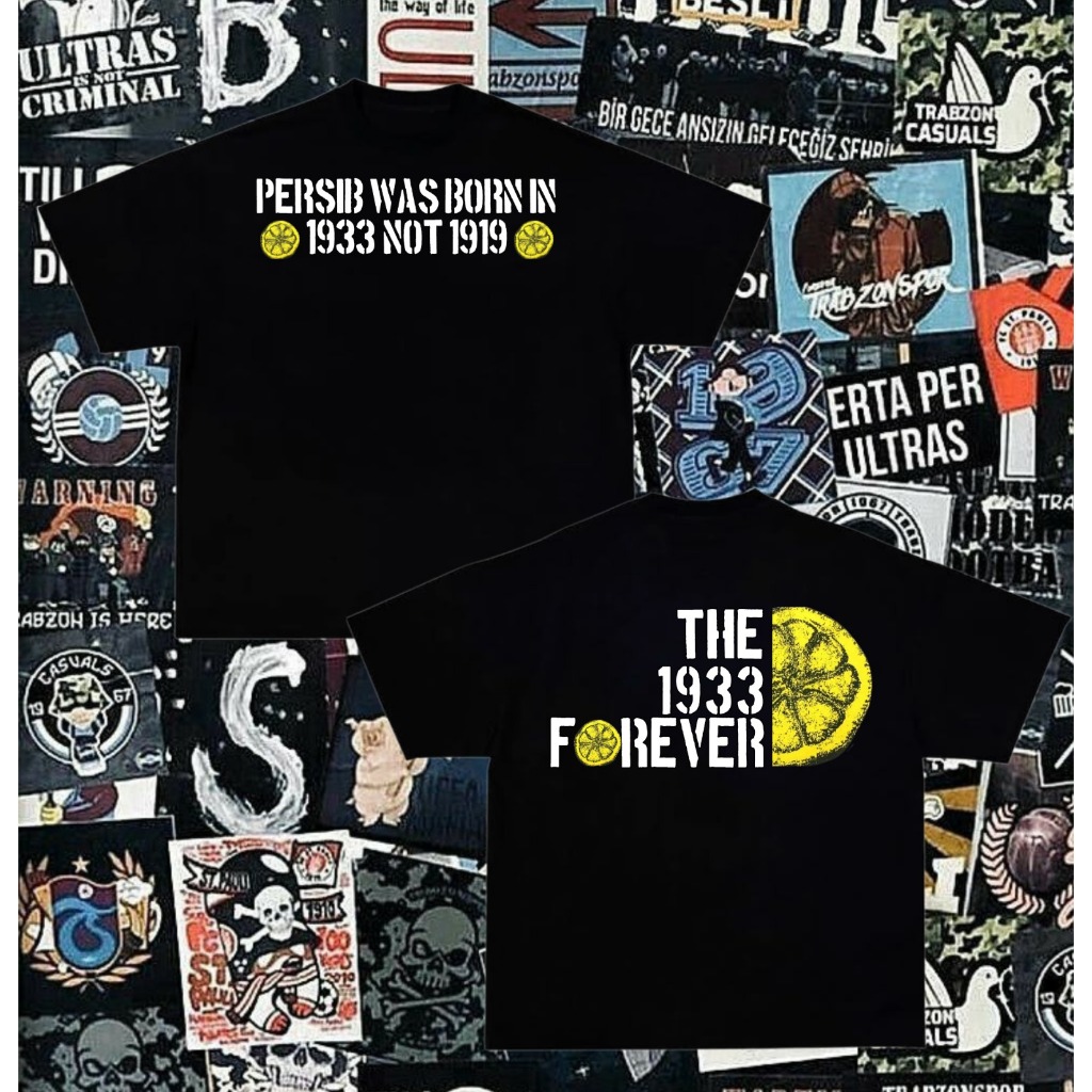 T-shirt Persib The 1933 Forever | Kaos Persib The 1933 Forever | Unisex Pria Dan Wanita