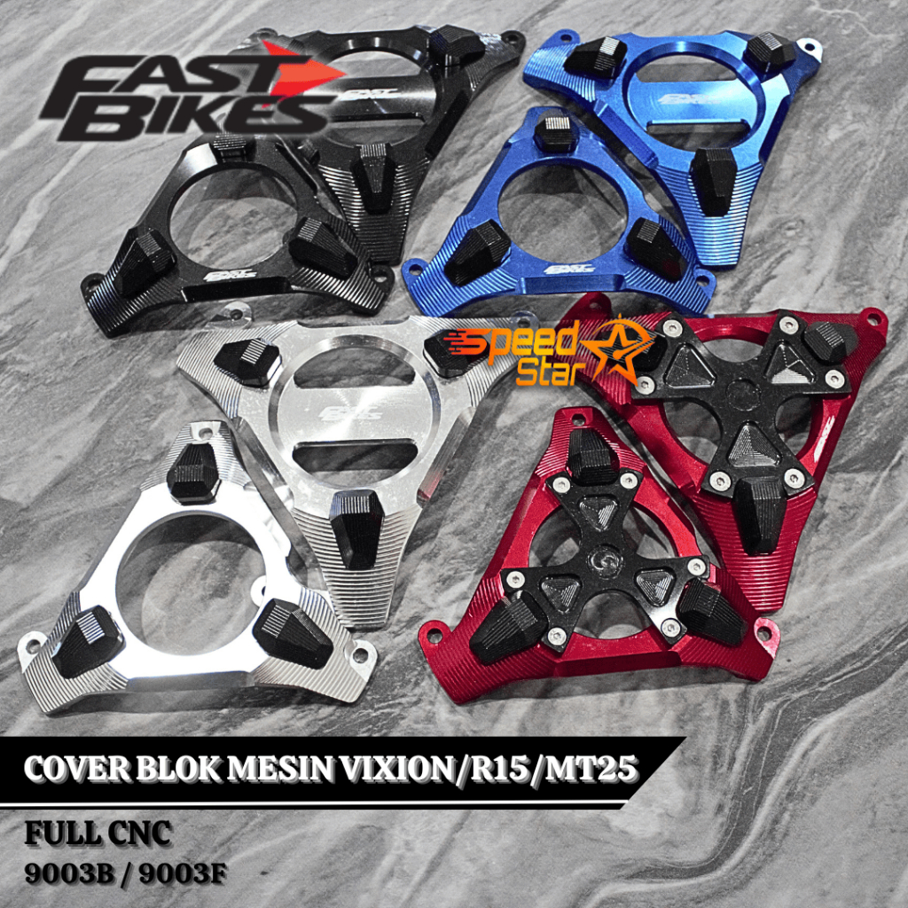 Cover Mesin Vixion Fastbikes Pelindung Cover Mesin Vixion New Vixion Old Full Cnc 1 Set Kanan Kiri C