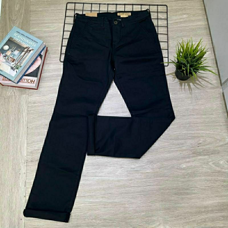 celana chinos wrangler pria original SLIM FIT