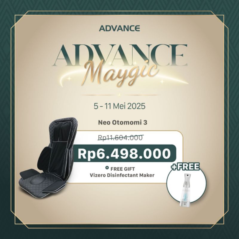 Alat pijat mobil Neo Otomomi 3 Advance|alat pijat portable advance